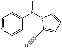 1H-Pyrrole-2-carbonitrile,1-(methyl-4-pyridinylamino)-(9CI) 结构式