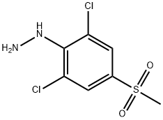 1-(2,6-dichloro-4-(methylsulfonyl)phenyl)hydrazine 结构式