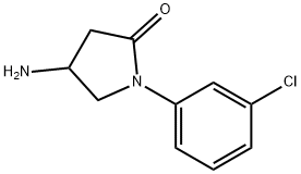 4-amino-1-(3-chlorophenyl)pyrrolidin-2-one(SALTDATA: HCl) 结构式