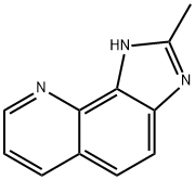 1H-Imidazo[4,5-h]quinoline,2-methyl-(9CI) 结构式