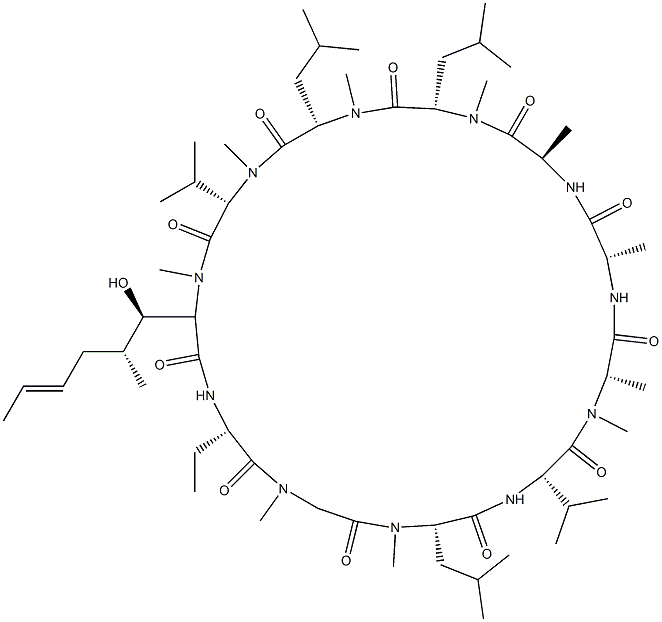 环孢菌素A MEALA(6) 结构式