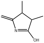 2H-Pyrrol-5-ol,3,4-dihydro-3,4-dimethyl-2-methylene-(9CI) 结构式