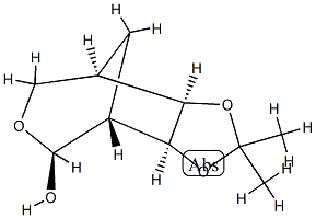 4,8-Methano-1,3-dioxolo[4,5-d]oxepin-5-ol,hexahydro-2,2-dimethyl-,[3aS-(3a-alpha-,4-bta-,5-bta-,8-bta-,8a-alpha-)]-(9CI) 结构式