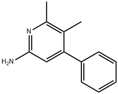 5,6-二甲基-4-苯基吡啶-2-胺 结构式