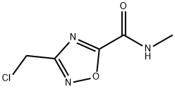 3-(chloromethyl)-N-methyl-1,2,4-oxadiazole-5-carboxamide(SALTDATA: FREE) 结构式