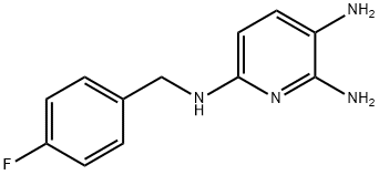 N*6*-(4-氟-苄基)-吡啶-2,3 ,6-三胺 结构式