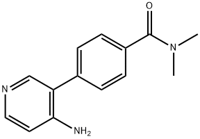 4-(4-氨基吡啶-3-基)-N,N-二甲基苯甲酰胺 结构式