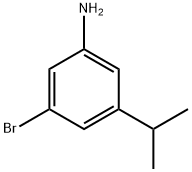 3-溴-5-异丙基苯胺 结构式