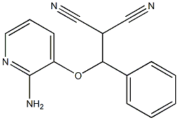 <(2-amino-3-pyridyloxy)benzyl>malononitrile 结构式