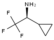 (S)-1-环丙基-2,2,2-三氟乙烷-1-胺 结构式