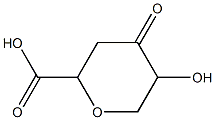 4-Hexulosonicacid,2,6-anhydro-3-deoxy-(9CI) 结构式