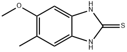 2H-Benzimidazole-2-thione,1,3-dihydro-5-methoxy-6-methyl-(9CI) 结构式