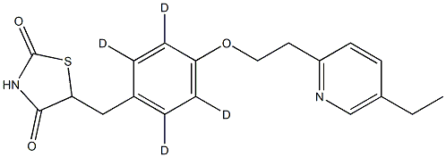 匹格列酮-D4 结构式