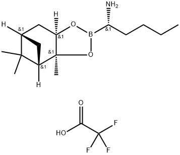 (αS,3aS,4S,6S,7aR)-α-Butylhexahydro-3a,5,5-triMethyl-4,6-Methano-1,3,2-benzodioxaborole-2-MethanaMine 2,2,2-Trifluoroacetate 结构式