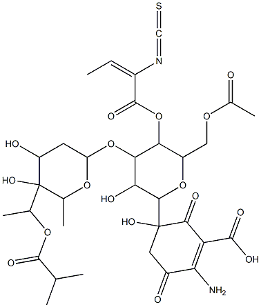 O-demethylpaulomycin B 结构式