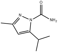 1H-Pyrazole-1-carboxamide,3-methyl-5-(1-methylethyl)-(9CI) 结构式