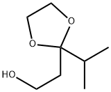 2-[2-(丙-2-基)-1,3-二氧戊环-2-基]乙-1-醇 结构式