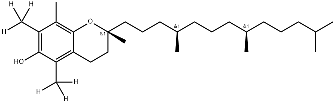 α-Tocopherol-[D6] (Vitamin E-[D6]) 结构式
