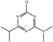 4-氯-6-异丙基-N,N-二甲基-1,3,5-三嗪-2-胺 结构式