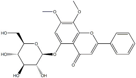 穿心莲黄酮苷C 结构式