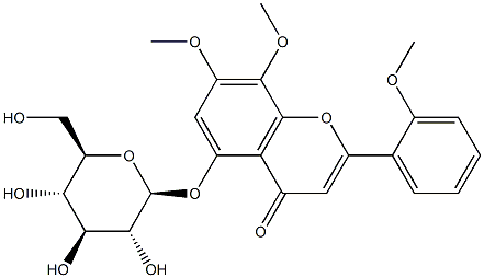 穿心莲黄酮苷E 结构式