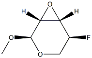 alpha-L-Lyxopyranoside, methyl 2,3-anhydro-4-deoxy-4-fluoro- (9CI) 结构式