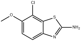 2-Benzothiazolamine,7-chloro-6-methoxy-(9CI) 结构式