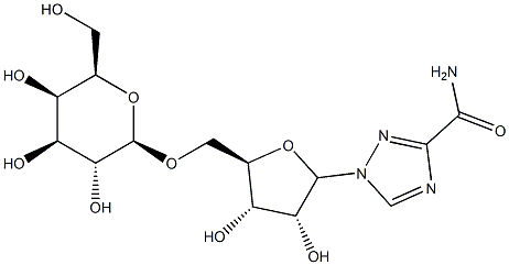 5'-O-galactopyranosyl ribavirin 结构式