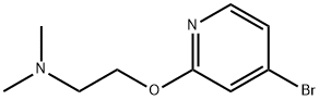 2-((4-溴吡啶-2-基)氧基)-N,N-二甲基乙烷-1-胺 结构式