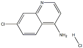 4-QuinolinaMine, 7-chloro-, hydrochloride (1:1) 结构式