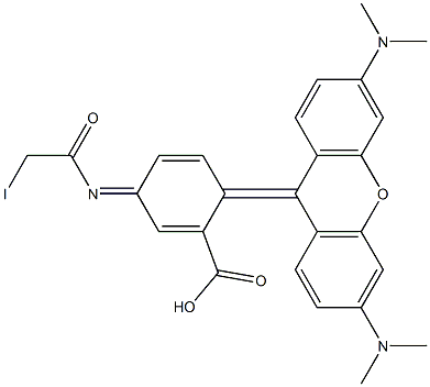 四甲基罗丹明-4-碘乙酰胺 结构式