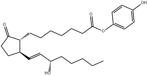 11-deoxyprostaglandin E1 4-hydroxyphenyl ester 结构式