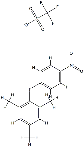 (4-NITROPHENYL)(2,4,6-TRIMETHYLPHENYL)IODONIUM TRIFLATE 结构式