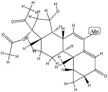 15-羟基醋酸环丙孕酮 结构式