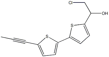 2-氯-1-(5'-(丙-1-炔基)-2,2'-联噻吩-5-基)乙醇 结构式
