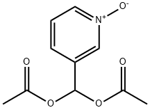 Methanediol, 1-(1-oxido-3-pyridinyl)-, 1,1-diacetate 结构式