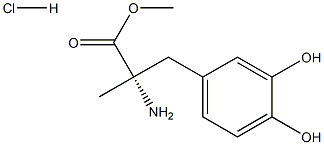 L-Α-甲基多巴甲酯盐酸盐 结构式