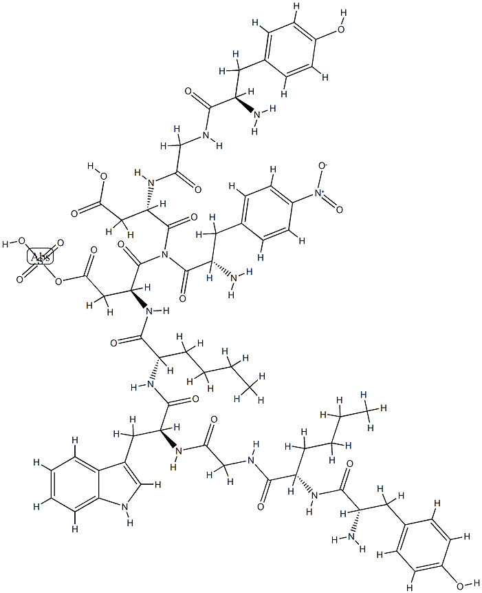 cholecystokinin (26-33), Tyr-Gly-(Nle(28,31),4-NO2-Phe(33)) 结构式