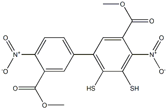 Benzoic acid, 3,3'-dithiobis[6-nitro-, diMethyl ester 结构式