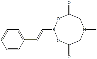 反式-2-苯乙烯基硼酸甲基亚氨基二乙酸酯 结构式