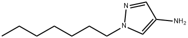 1-heptyl-1H-pyrazol-4-amine 结构式