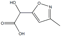 5-Isoxazoleaceticacid,-alpha--hydroxy-3-methyl-(9CI) 结构式