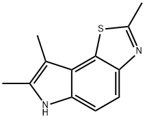 6H-Pyrrolo[2,3-g]benzothiazole,2,7,8-trimethyl-(9CI) 结构式