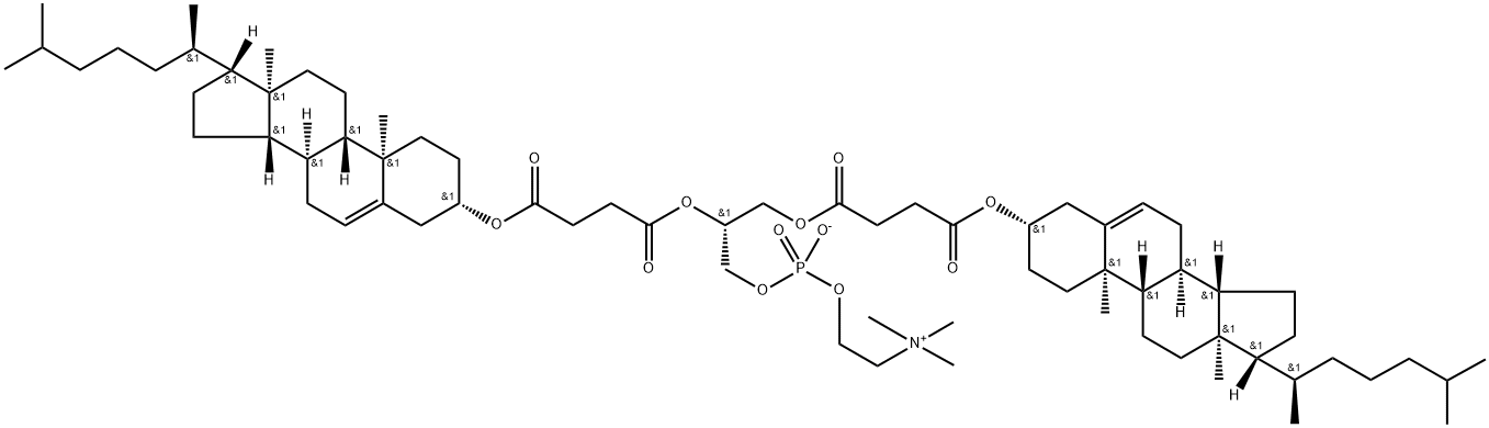 1,2-DICHOLESTERYLHEMISUCCINOYL-SN-GLYCERO-3-PHOSPHOCHOLINE;DCHEMSPC 结构式