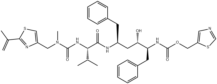 脱氢利托那韦 结构式