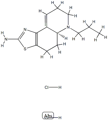 6-propyl-4,5,5a,6,7,8-hexahydrothiazolo(4,5-f)quinolin-2-amine 结构式