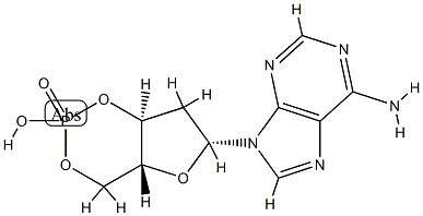 2'- 脱氧环 AMP 结构式