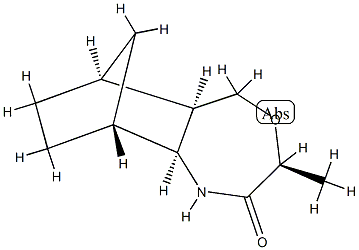 6,9-Methano-4,1-benzoxazepin-2(3H)-one,octahydro-3-methyl-,(3-alpha-,5a-bta-,6-alpha-,9-alpha-,9a-bta-)-(9CI) 结构式