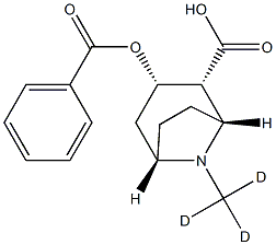 苯甲酰芽子碱-N-甲基-D3 溶液 结构式