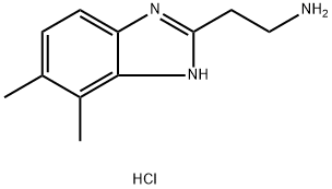 2-(4,5-dimethyl-1H-benzimidazol-2-yl)ethanamine dihydrochloride 结构式